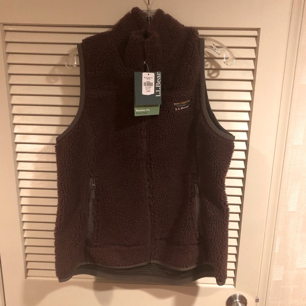 L.L. Bean Mountain Pile Fleece Vest X-Large New With Tags